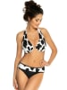 Meriell Club Bikini in Schwarz/ Weiß