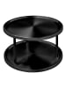 Wenko Schrankrondell "Duo" in Schwarz - Ø 26,5 cm