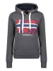 Geographical Norway Hoodie "Gpalm" in Anthrazit