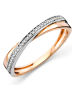 Diamant Exquis Roségouden ring met diamanten