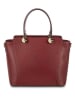 Victor & Hugo Paris Leder-Henkeltasche "Cavoli" in Bordeaux - (B)30 x (H)20,5 x (T)14,5 cm