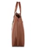 Victor & Hugo Paris Skórzany shopper bag "Livel" w kolorze brązowym - 45 x 31 x 12 cm