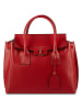 Victor & Hugo Paris Leren handtas "Jane" rood - (B)36 x (H)35 x (D)24 cm
