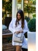 Victor & Hugo Paris Leder-Henkeltasche "Jany" in Taupe - (B)25 x (H)19 x (T)7 cm