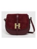 Victor & Hugo Paris Leren schoudertas bordeaux - (B)22 x (H)18 x (D)6 cm