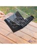 InnovaGoods Mini składany grill w kolorze czarnym na węgiel drzewny