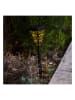 lumisky 6er-Set: LED-Solar-Gartenstecker "Osiris" in Schwarz - (H)39 cm