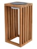 lumisky Lampa solarna LED "Chennai" w kolorze jasnobrązowym - 15 x 30 x 15 cm
