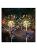 lumisky Lampy solarne LED (2 szt.) "Fireworks" w kolorze białym - wys. 97 cm
