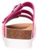 Scholl Leder-Pantoletten "Rio Wedge" in Pink