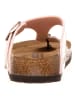 Birkenstock Teenslippers "Gizeh" roségoudkleurig - wijdte N