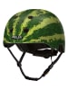 Melon Helmets Kask rowerowy "Real Melon" w kolorze zielonym