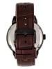 Heritor Automatikuhr "Sanford" in Braun/ Schwarz
