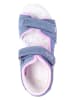 Lurchi Leder-Sandalen "Fia" in Blau/ Rosa