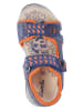 Lurchi Skórzane sandały "Buba S" w kolorze niebiesko-pomarańczowym