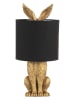 Clayre & Eef Tafellamp zwart/goudkleurig - (H)45 cm