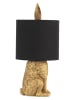 Clayre & Eef Lampa stołowa w kolorze złoto-czarnym - wys. 45 cm