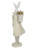 Clayre & Eef Decoratief figuur"Konijn-jongen" crème - (B)11 x (H)37 x (D)10 cm