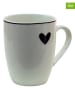 Clayre & Eef Kubki jumbo (6 szt.) w kolorze białym - 350 ml