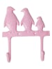 Rice 3er-Set: Garderobenhaken in Mint/ Rosa/ Gold - (B)19 x (H)22,5 x (T)6 cm