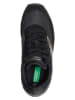 Benetton Sneakersy w kolorze czarno-srebrnym