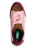 Benetton Sneakersy w kolorze brązowo-różowo-kremowym