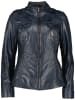 7eleven Lederjacke "Salome" in Dunkelblau