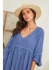 Lin Passion Leinen-Kleid in Blau