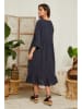Lin Passion Leinen-Kleid in Dunkelblau