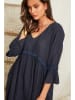 Lin Passion Leinen-Kleid in Dunkelblau