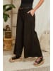 Lin Passion Leinen-Hose in Schwarz