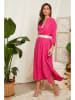 Lin Passion Leinen-Kleid in Pink