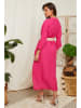 Lin Passion Leinen-Kleid in Pink