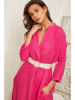 Lin Passion Leinen-Kleid in Pink