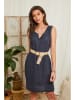 Lin Passion Leinen-Kleid in Dunkelblau