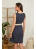 Lin Passion Leinen-Kleid in Dunkelblau