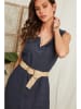 Lin Passion Leinen-Kleid in Dunkelblau