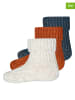 ewers 3er-Set: Socken in Weiß/ Orange/ Blau