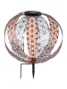 Globo lighting Lampa solarna LED w kolorze srebrnym - wys. 41 x Ø 30 cm