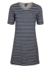 elkline Kleid "Make My Day" in Dunkelblau/ Weiß