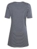 elkline Kleid "Make My Day" in Dunkelblau/ Weiß
