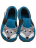 kitz-pichler Pantoffels "Wolf" blauw