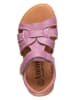 lamino Skórzane sandały w kolorze różowym