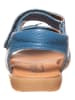 lamino Leren sandalen blauw