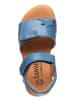 lamino Leren sandalen blauw