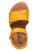 lamino Skórzane sandały w kolorze żółtym