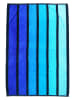 Le Comptoir de la Plage Strandtuch "Tangua - Happy" in Blau/ Hellblau - (L)180 x (B)140 cm
