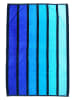 Le Comptoir de la Plage Strandlaken "Tangua - Happy" blauw/lichtblauw - (L)180 x (B)140 cm