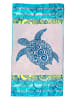 Le Comptoir de la Plage Ręcznik plażowy "Wakama - Playamar" w kolorze szaro-błękitnym - 175 x 100 cm