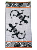 Le Comptoir de la Plage Strandtuch "Wakama - Eldorado" in Grau/ Schwarz - (L)175 x (B)100 cm